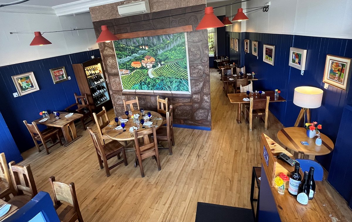 La Garrigue french restaurant in Edinburgh, Scotland -inside restaurant view